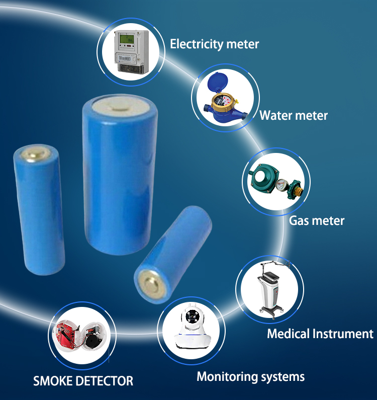 ER20505 3.6V 4600 mAh Primary lithium-thionyl chloride battery (Li-SOCl2) Energy Type Primary ER lithium batteries lisocl2 battery pack supplier(图3)