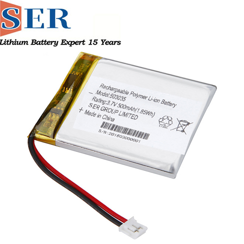 Batterie Li-Pol 500mAh, 3,7V, 503035