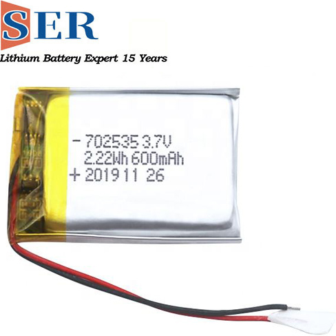 Batterie Li-Pol 600mAh, 3,7V, 602535, 3pin