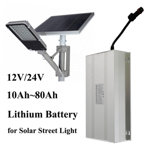 With Solar Controller Lithium Ion 12.8V 60Ah solar spot light Lifepo4 LFP battery for Solar Street L