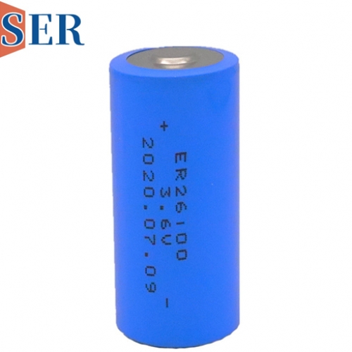 Li-SOCL2 Battery ER26100 ER261020 high temperature battery -40-165℃ degree