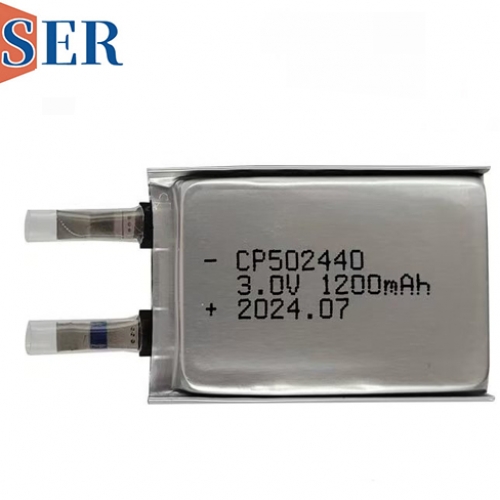 CP502440 LiMnO2 Soft Pack Battery with minimal self-discharge